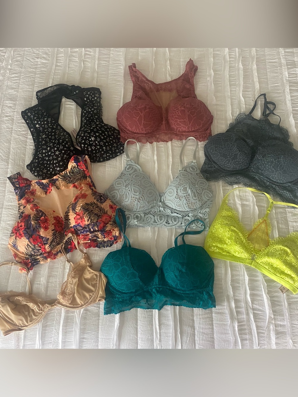 Victoria’s Secret & PINK Bralette Bundle S – Lace Bras Lot of 8